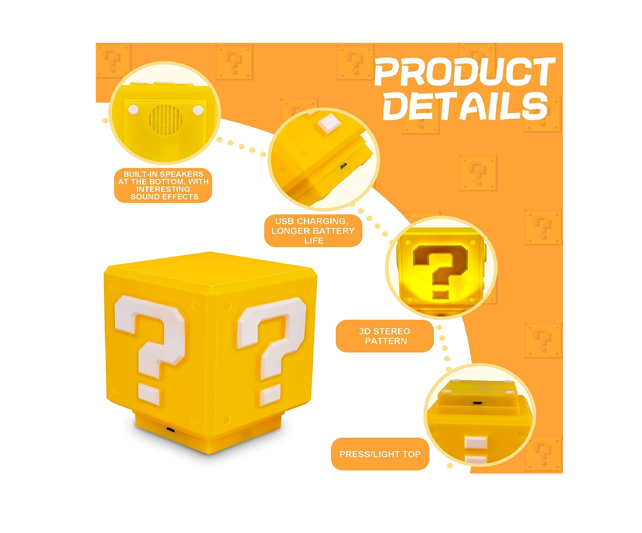 Super Mario Mini Question Block Light - CS Net Games