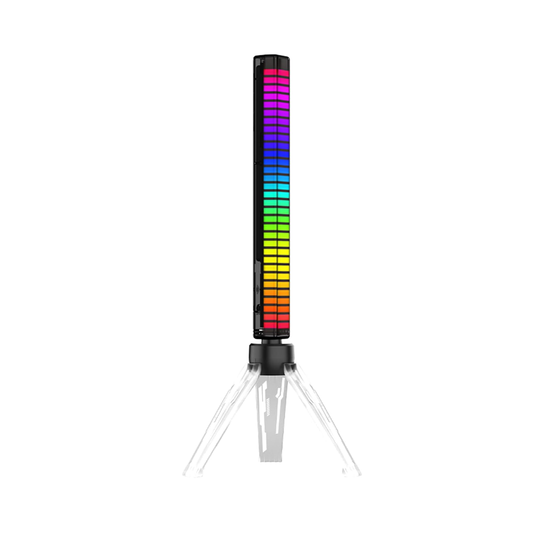 RGB Sound Control Atmosphere Light, Rechargeable Battery USB Powered ...