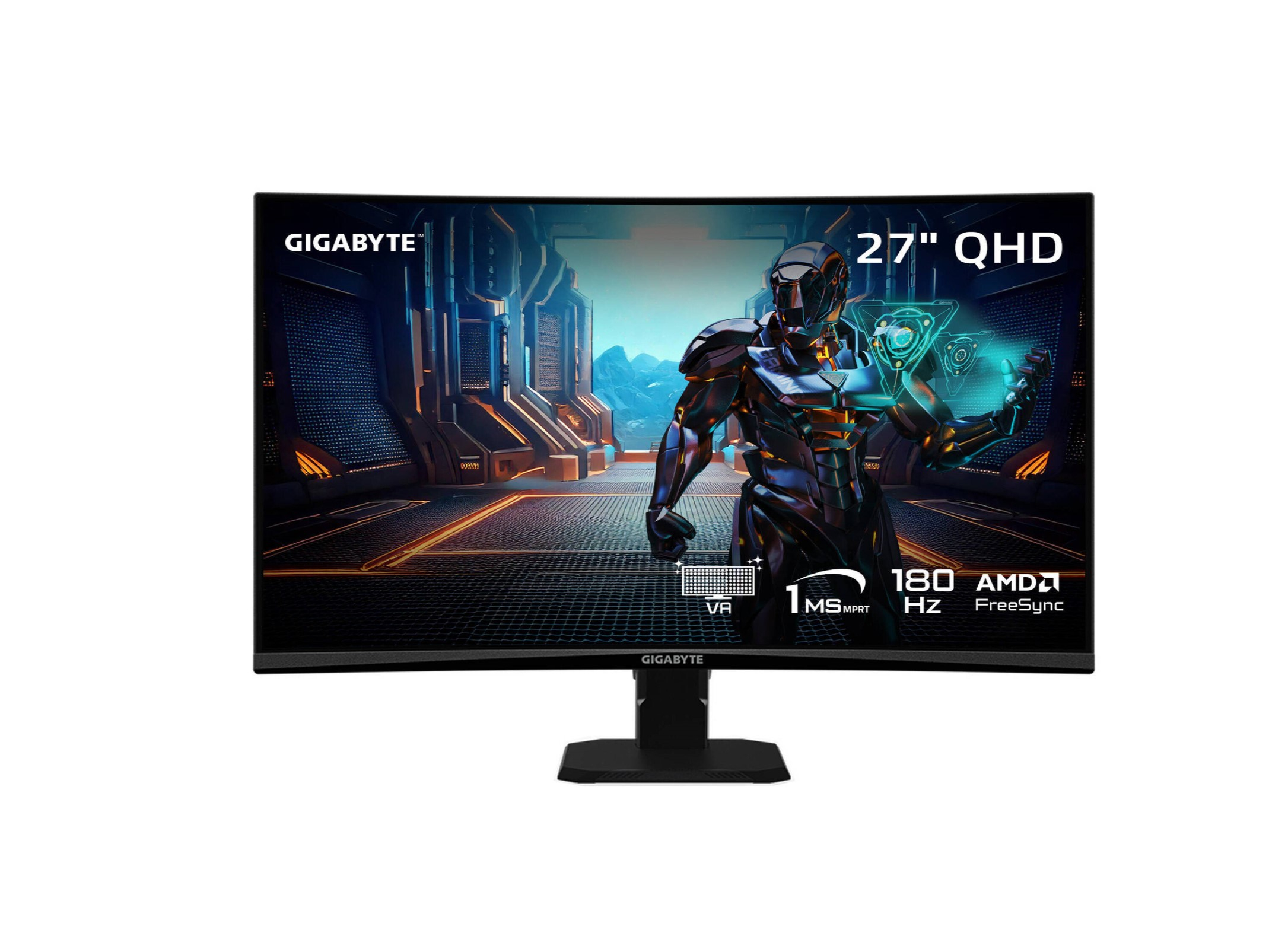 Gigabyte GS27QCA 27, QHD, VA, 180Hz, 1ms Curved Gaming Monitor - CS Net ...