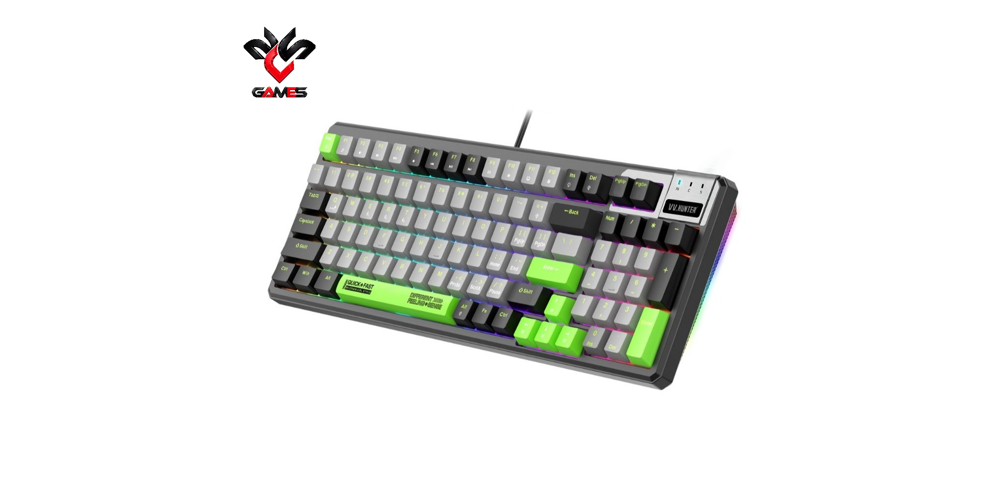 VV.Hunter V98 Mechanical Gaming Keyboard - Yellow Switch - CS Net Games