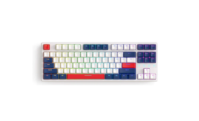 ZIYOU LANG K87 TKL Wireless Mechanical Gaming Keyboard - Navy/Yellow ...