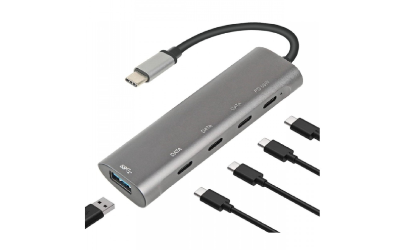 USB-C TO PD HUB 5 in 1 - 60W - CS Net Games
