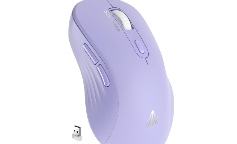 SOLAKAKA SM66 Wireless Gaming Mouse - Purple - CS Net Games