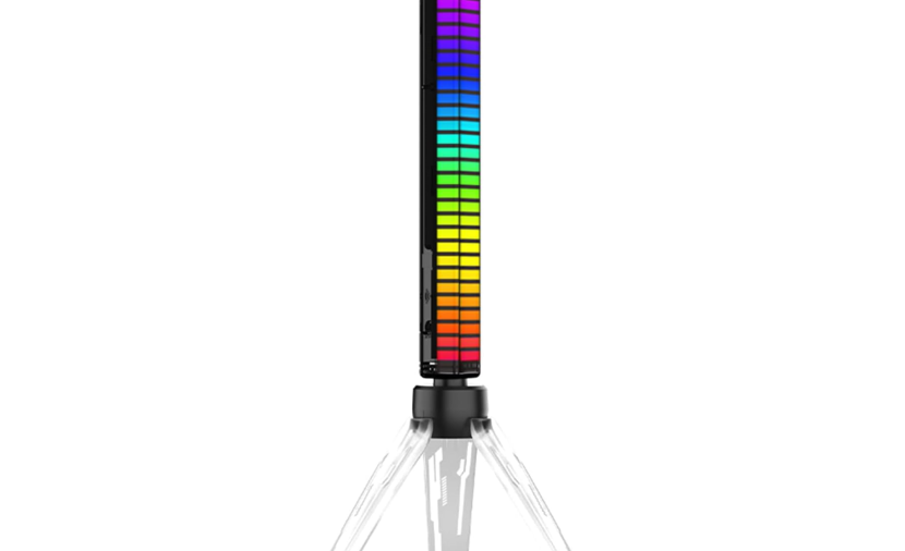 RGB Sound Control Atmosphere Light, Rechargeable Battery USB Powered ...